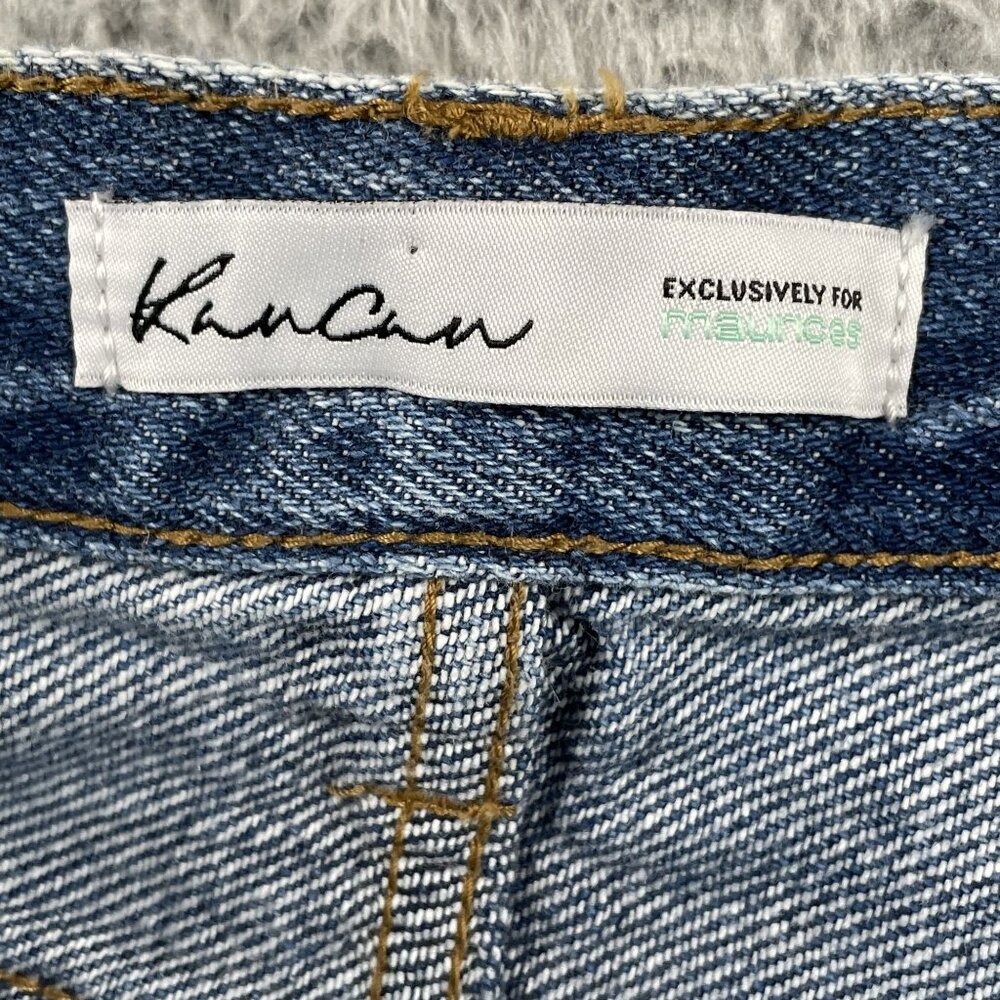 NWT Kancan Jeans Womens 31 High Rise Boyfriend Patch Denim - Picture 3 of 10